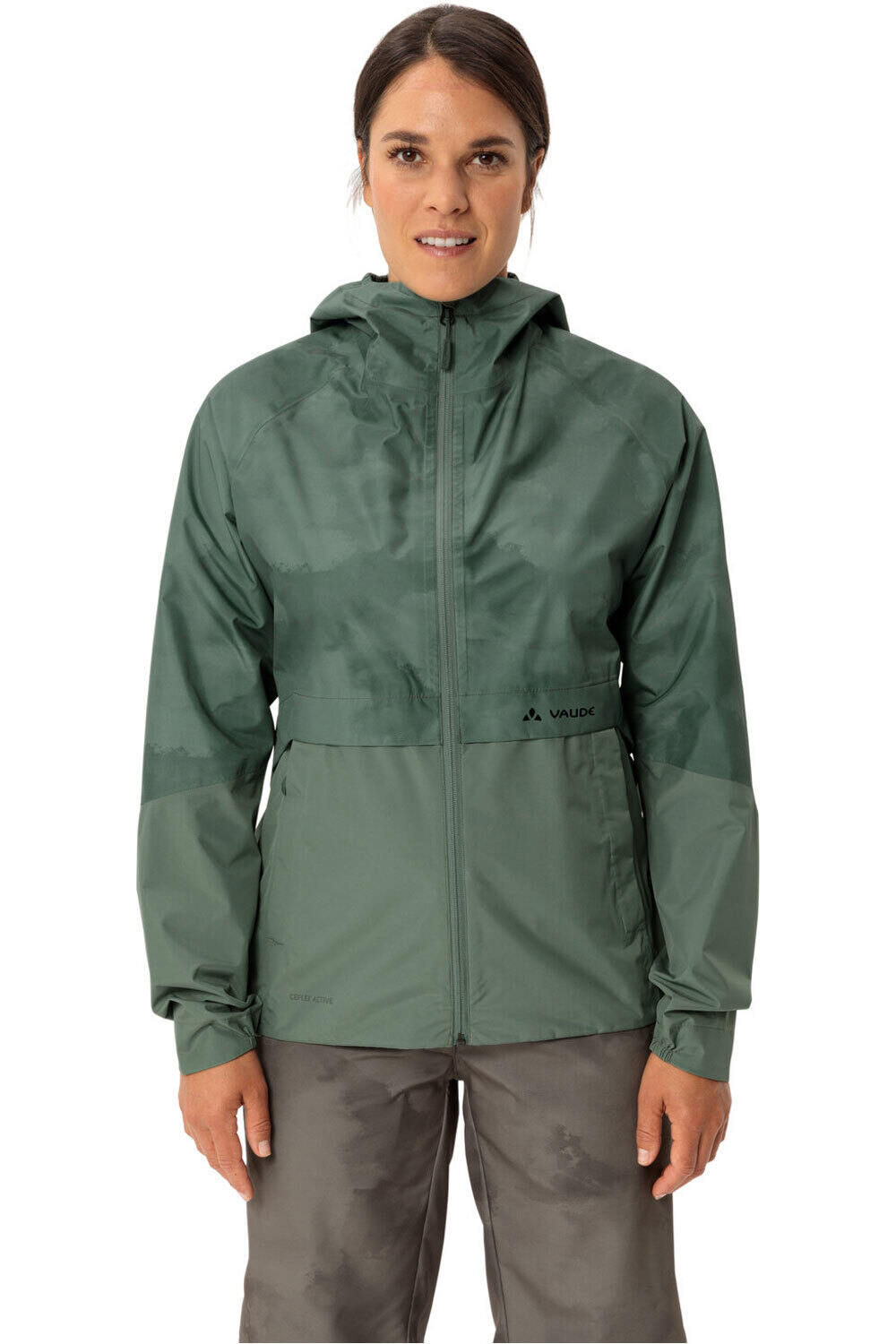 Vaude chaqueta impermeable ciclismo mujer Women's Loamer Rain Jacket vista frontal