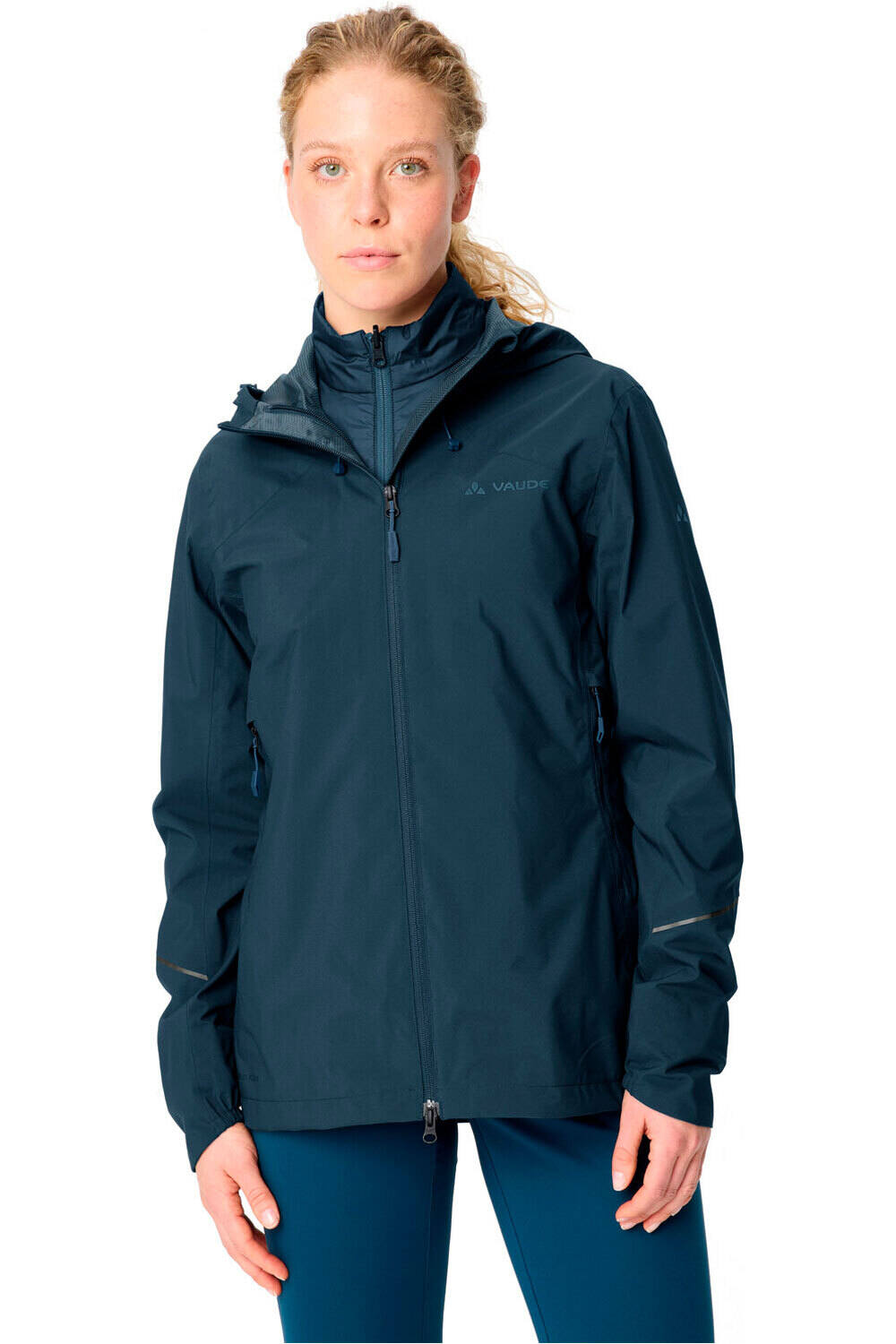 Vaude chaqueta impermeable ciclismo mujer Women's Yaras 3in1 Jacket II vista frontal