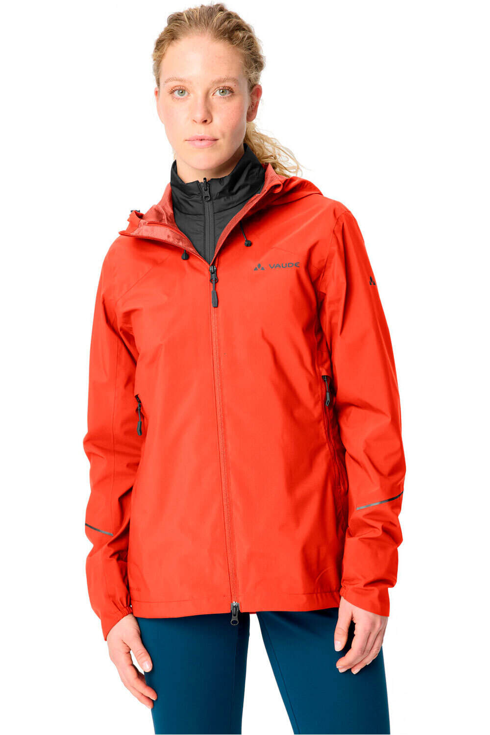 Vaude chaqueta impermeable ciclismo mujer Women's Yaras 3in1 Jacket II vista frontal