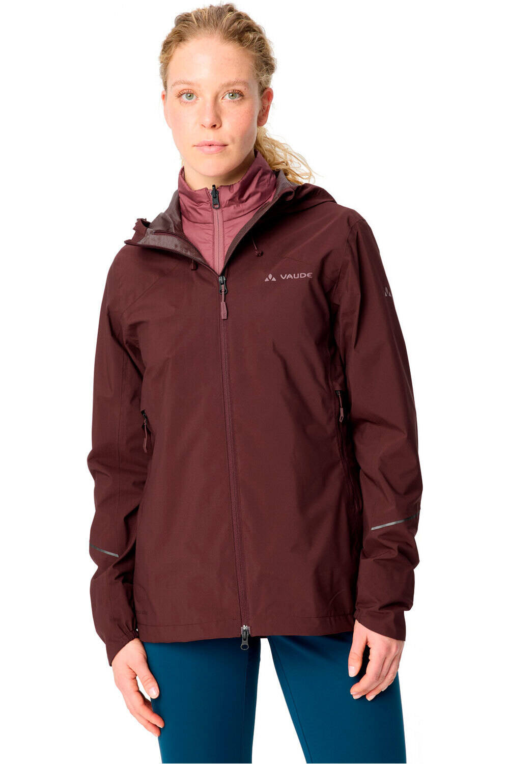 Vaude chaqueta impermeable ciclismo mujer Women's Yaras 3in1 Jacket II vista frontal