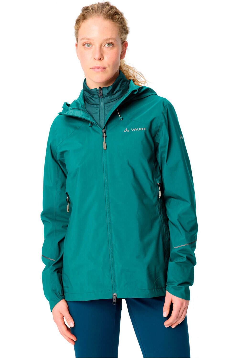 Vaude chaqueta impermeable ciclismo mujer Women's Yaras 3in1 Jacket II vista frontal