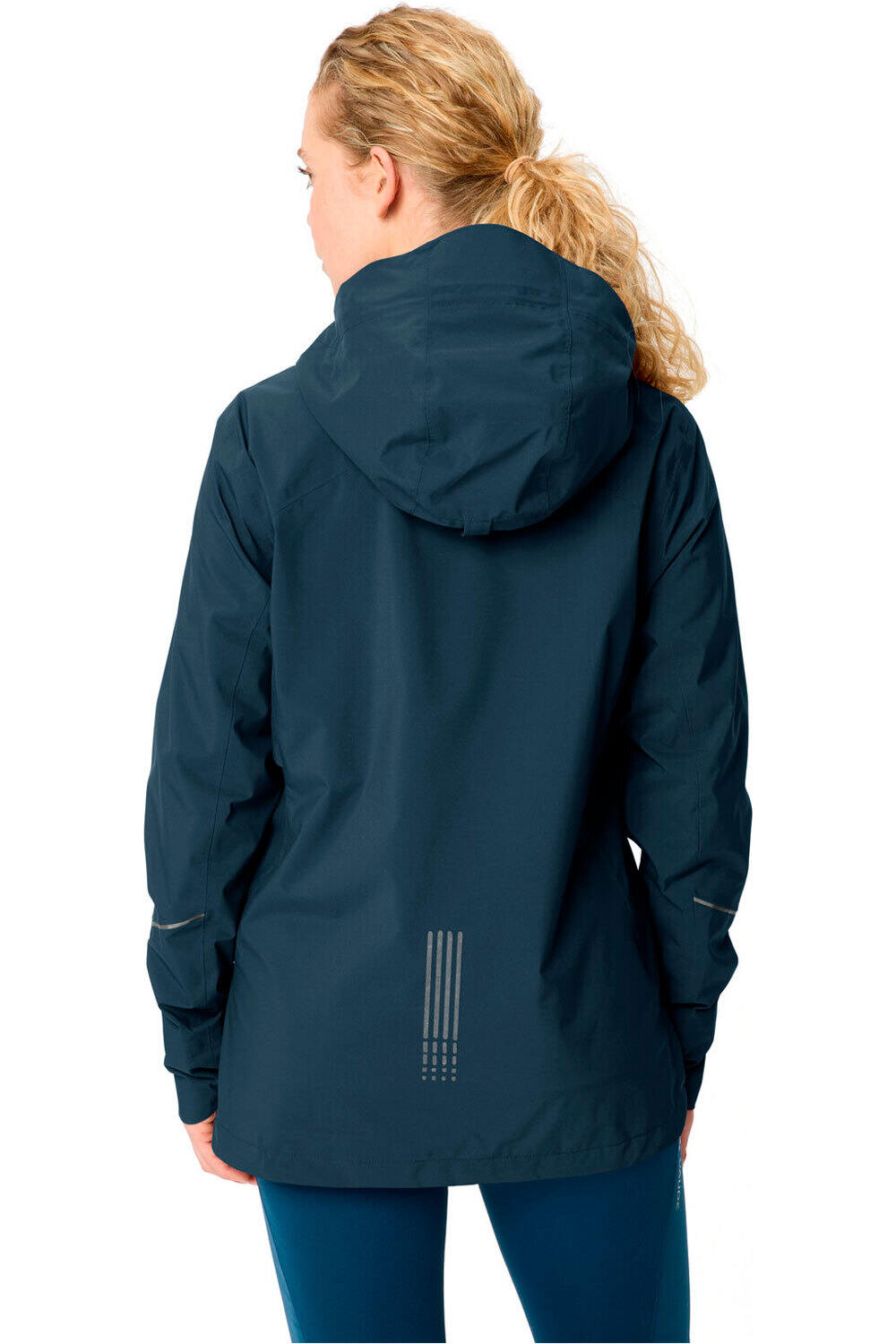 Vaude chaqueta impermeable ciclismo mujer Women's Yaras 3in1 Jacket II vista trasera