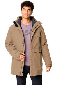 Vaude chaqueta impermeable hombre Men's Idris Wool-Lined Parka vista detalle