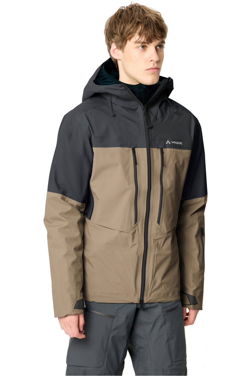 Vaude chaqueta impermeable hombre Men's Monviso 3L Jacket II vista detalle