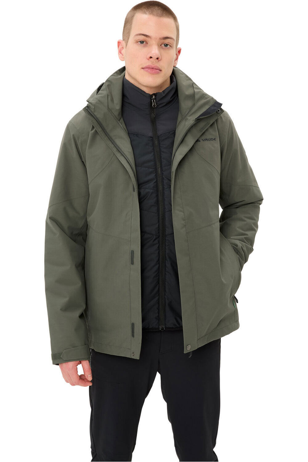 Vaude chaqueta impermeable insulada hombre Men's Caserina 3in1 Jacket II vista frontal