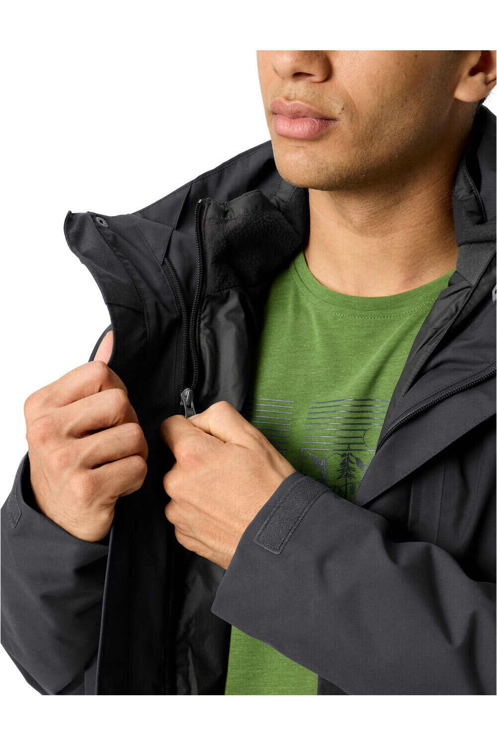 Vaude chaqueta impermeable insulada hombre Men's Caserina 3in1 Jacket III 03