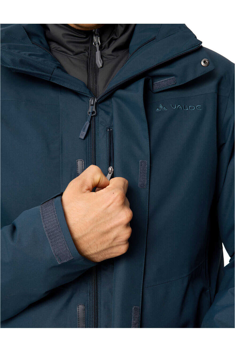 Vaude chaqueta impermeable insulada hombre Men's Caserina 3in1 Jacket III vista detalle