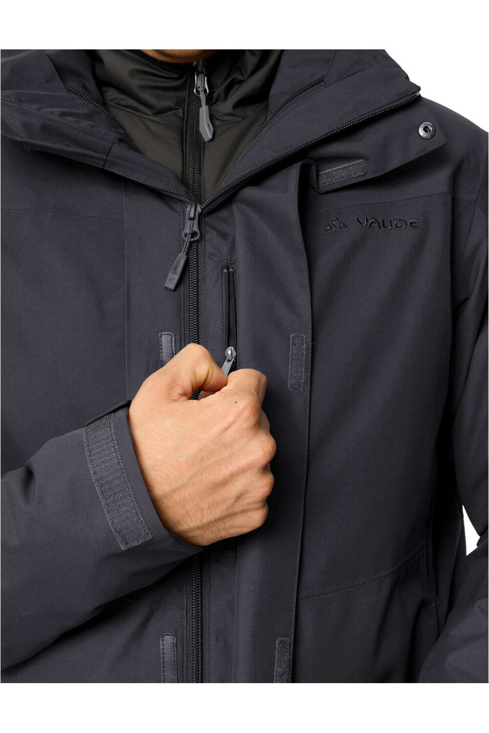 Vaude chaqueta impermeable insulada hombre Men's Caserina 3in1 Jacket III vista detalle