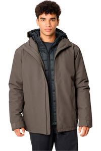 Vaude chaqueta impermeable insulada hombre Men's Mineo 3in1 Jacket vista detalle