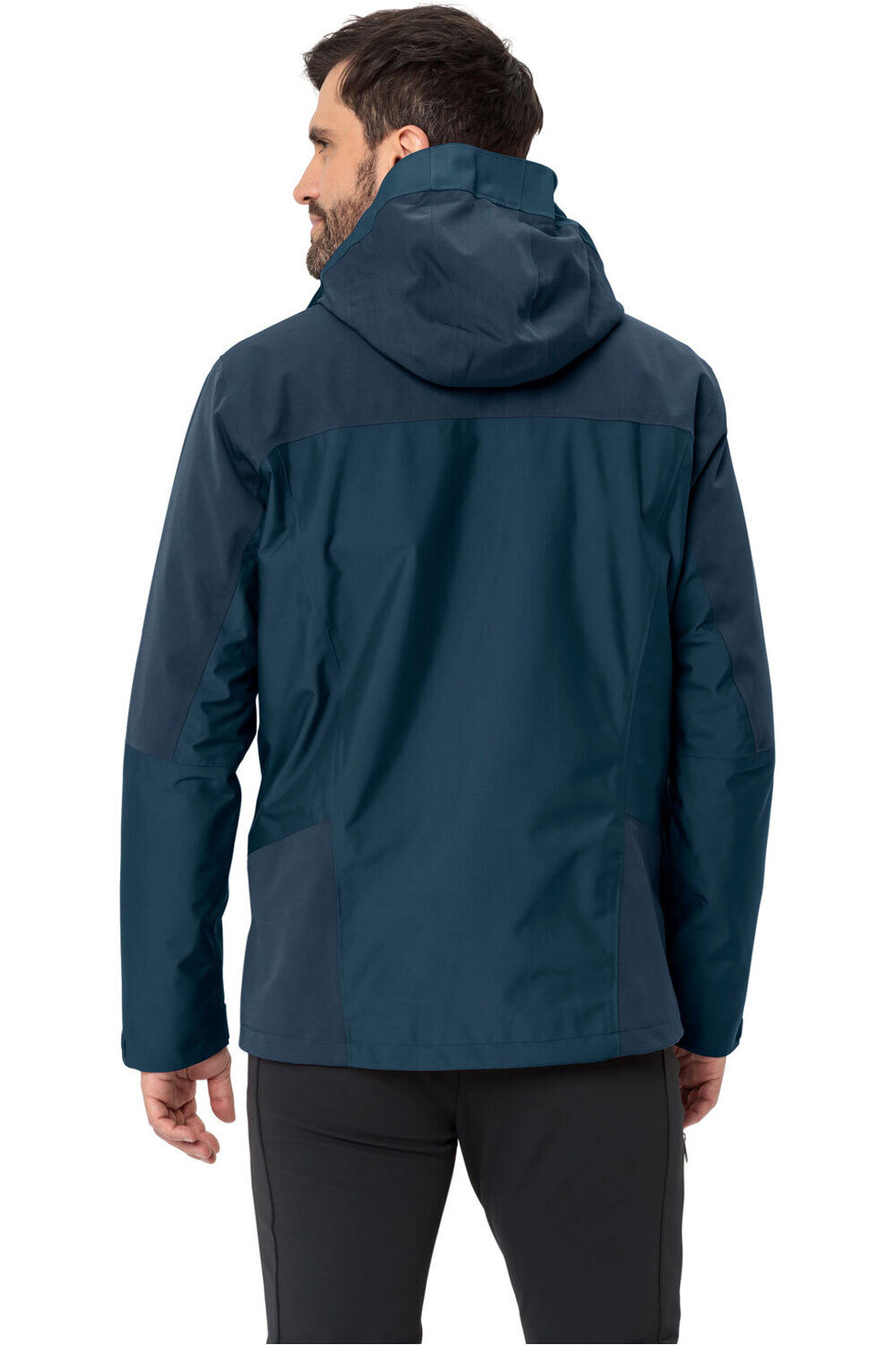 Vaude chaqueta impermeable insulada hombre Men's Miskanti 3in1 Jacket II vista trasera
