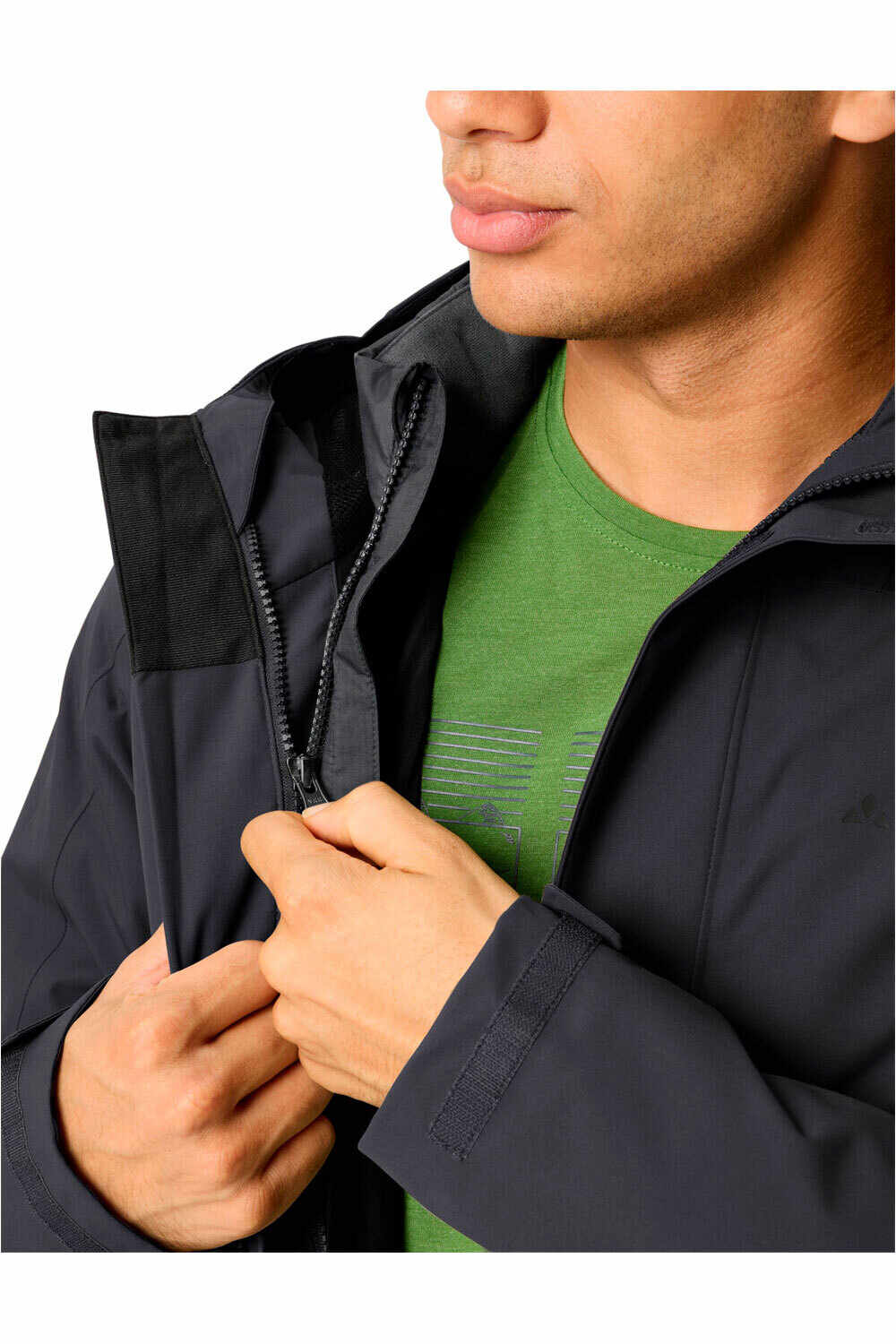 Vaude chaqueta impermeable insulada hombre Men's Neyland 3in1 Jacket vista detalle