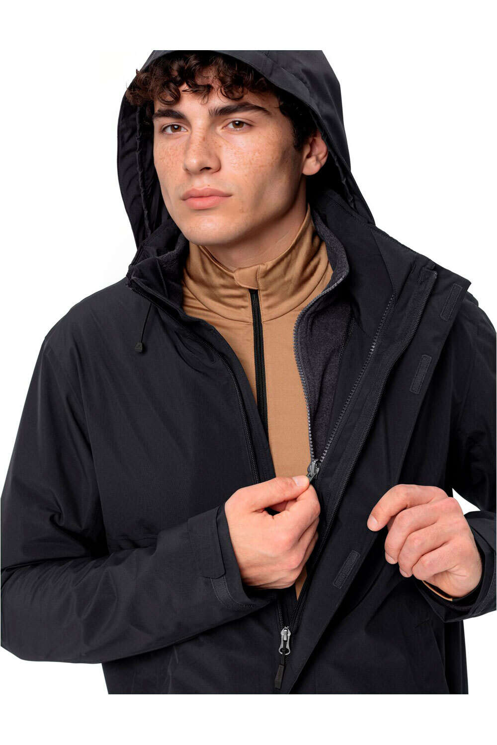Vaude chaqueta impermeable insulada hombre Men's Rosemoor 3in1 Jacket vista detalle