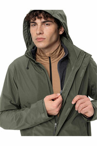 Vaude chaqueta impermeable insulada hombre Men's Rosemoor 3in1 Jacket vista detalle