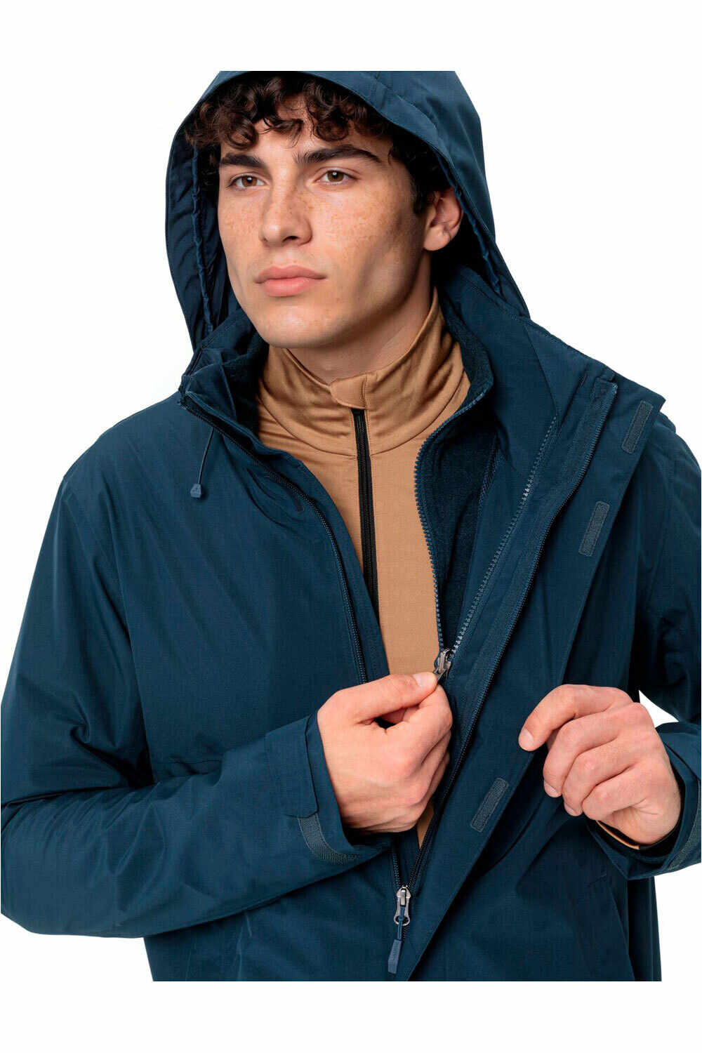 Vaude chaqueta impermeable insulada hombre Men's Rosemoor 3in1 Jacket vista detalle
