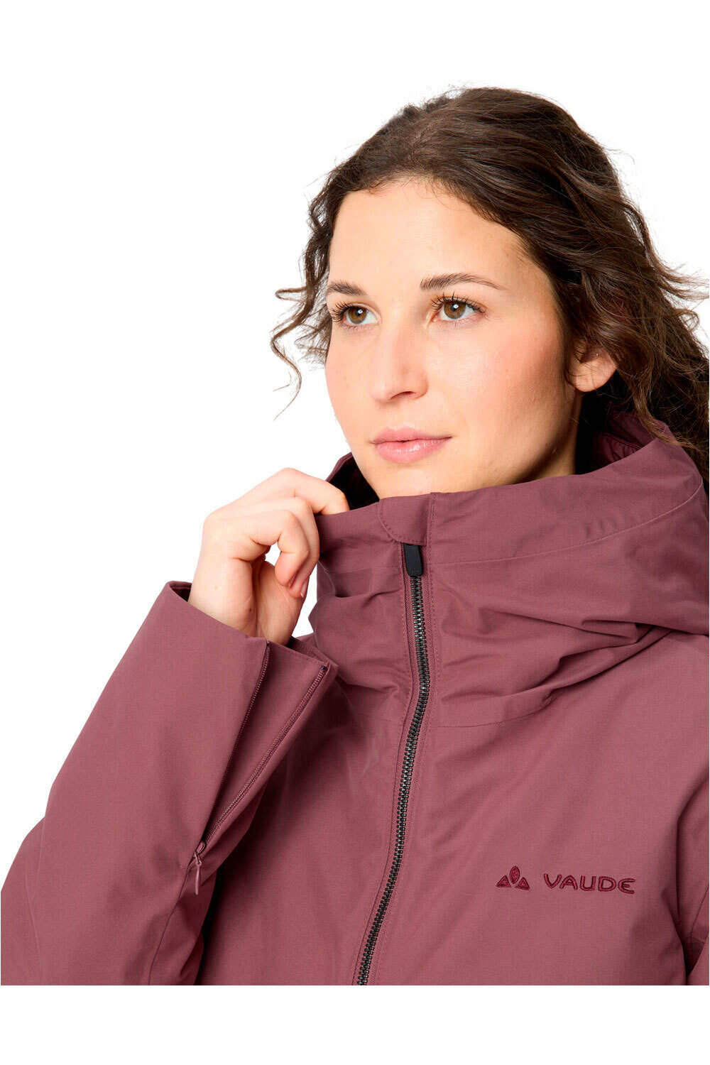 Vaude chaqueta impermeable insulada mujer Women's Annecy 3in1 Coat III vista detalle