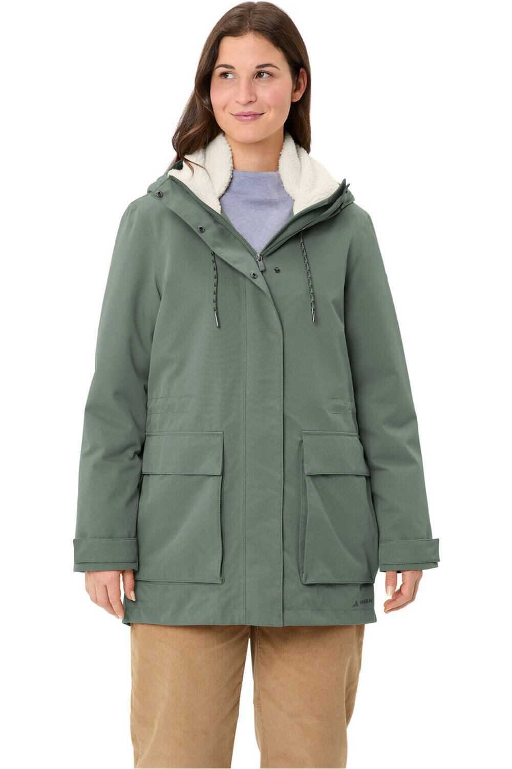 Vaude chaqueta impermeable insulada mujer Women's Manukau Parka III vista frontal