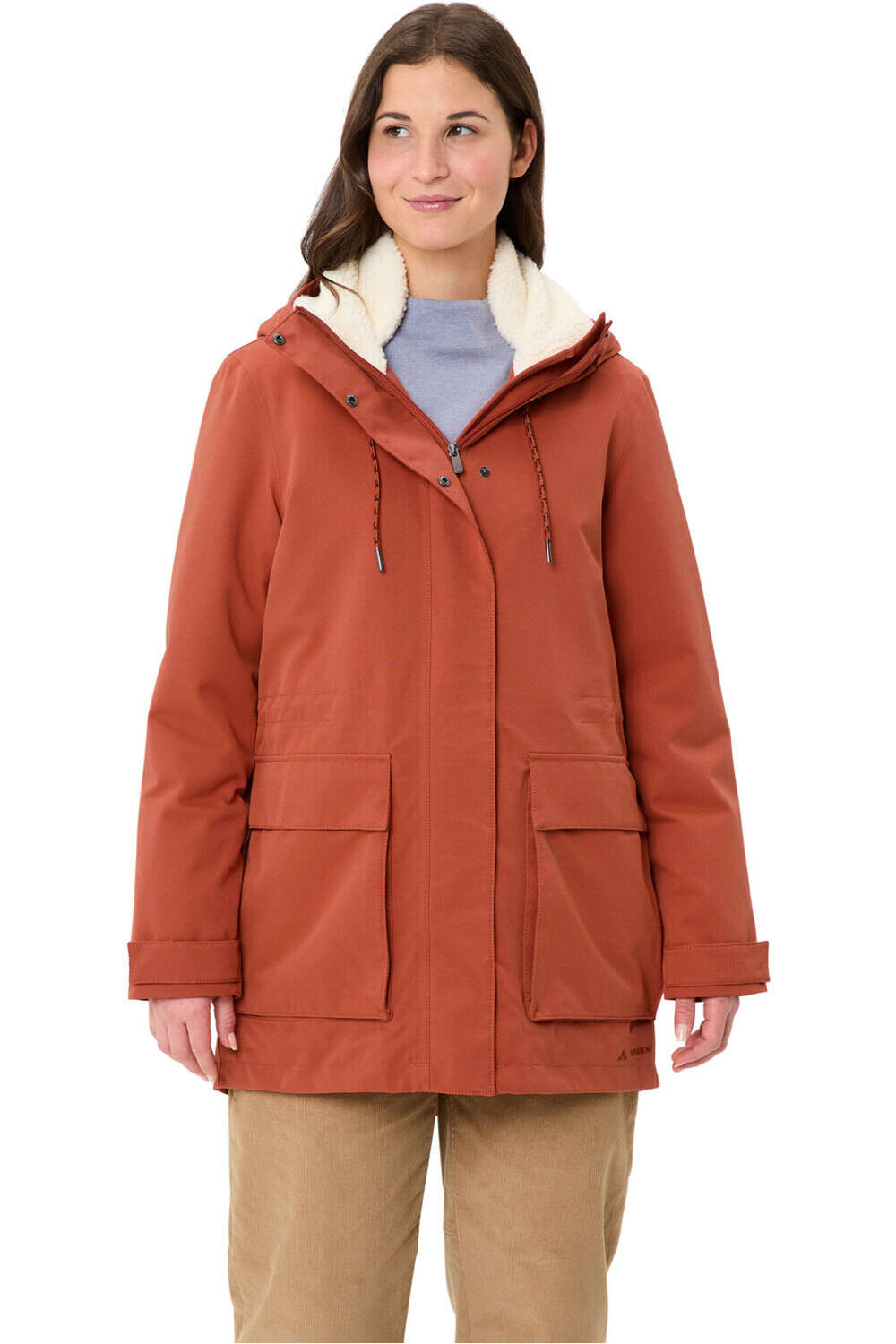 Vaude chaqueta impermeable insulada mujer Women's Manukau Parka III vista frontal