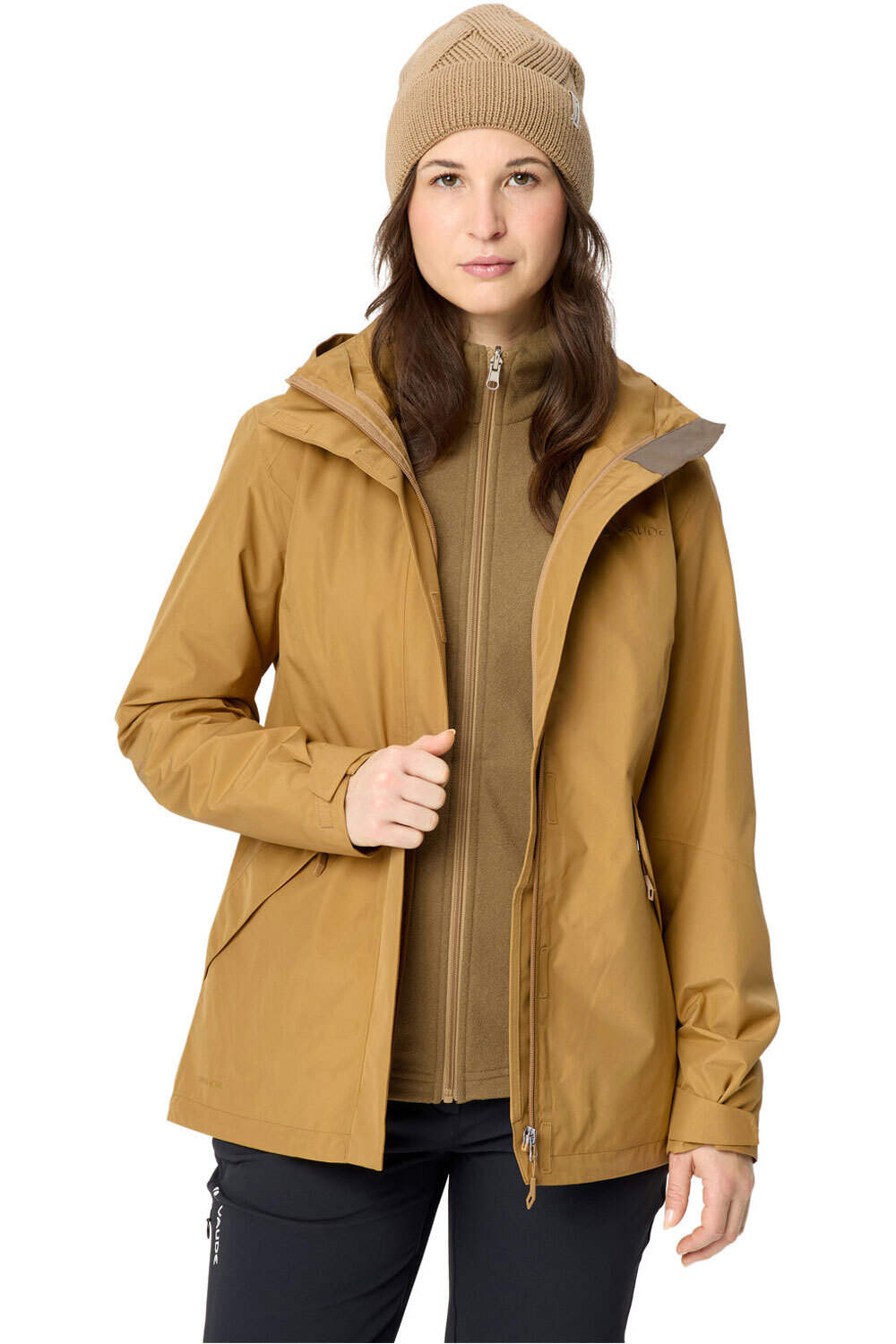 Vaude chaqueta impermeable insulada mujer Women's Rosemoor 3in1 Jacket II vista detalle