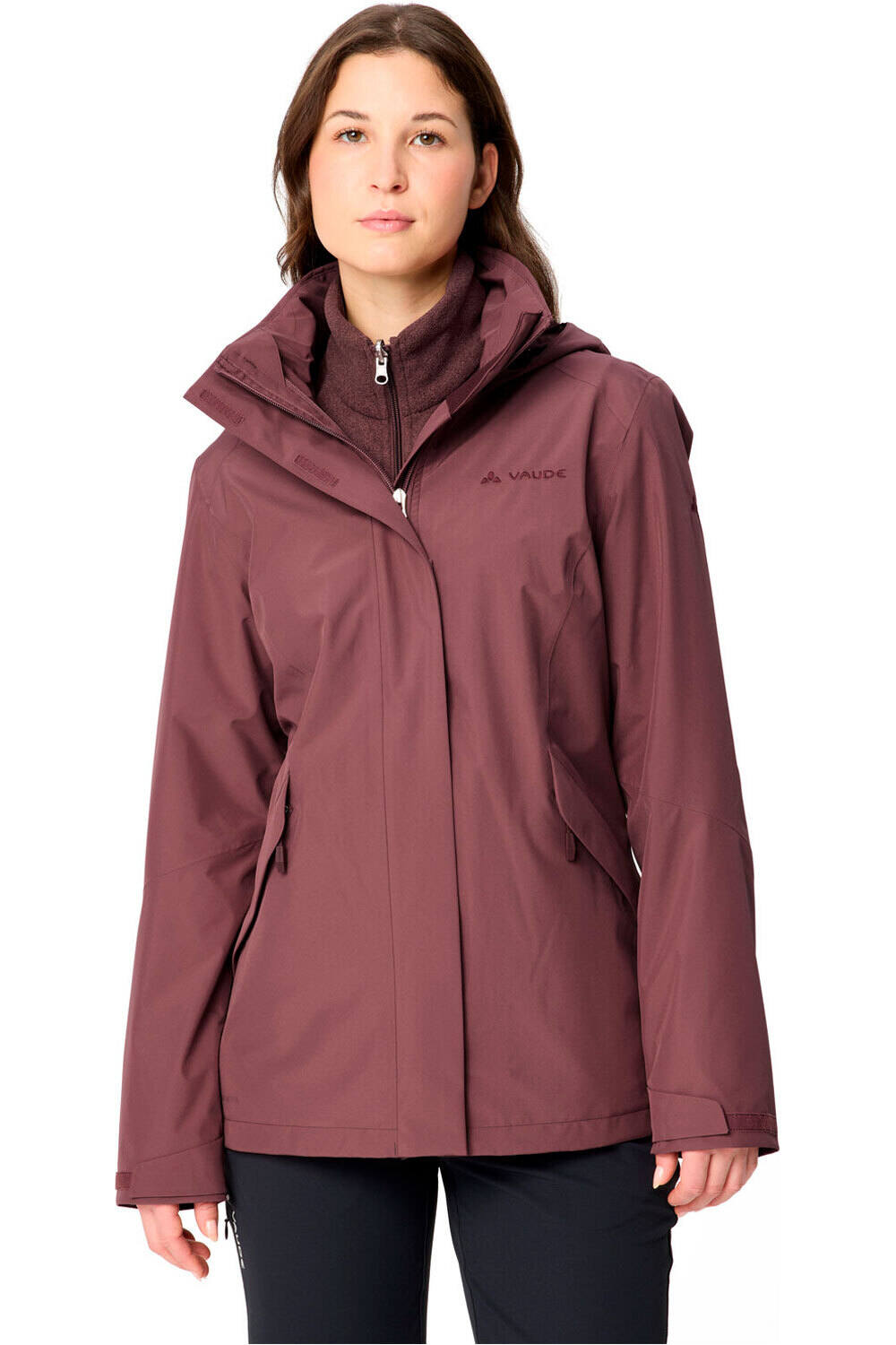 Vaude chaqueta impermeable insulada mujer Women's Rosemoor 3in1 Jacket II vista frontal