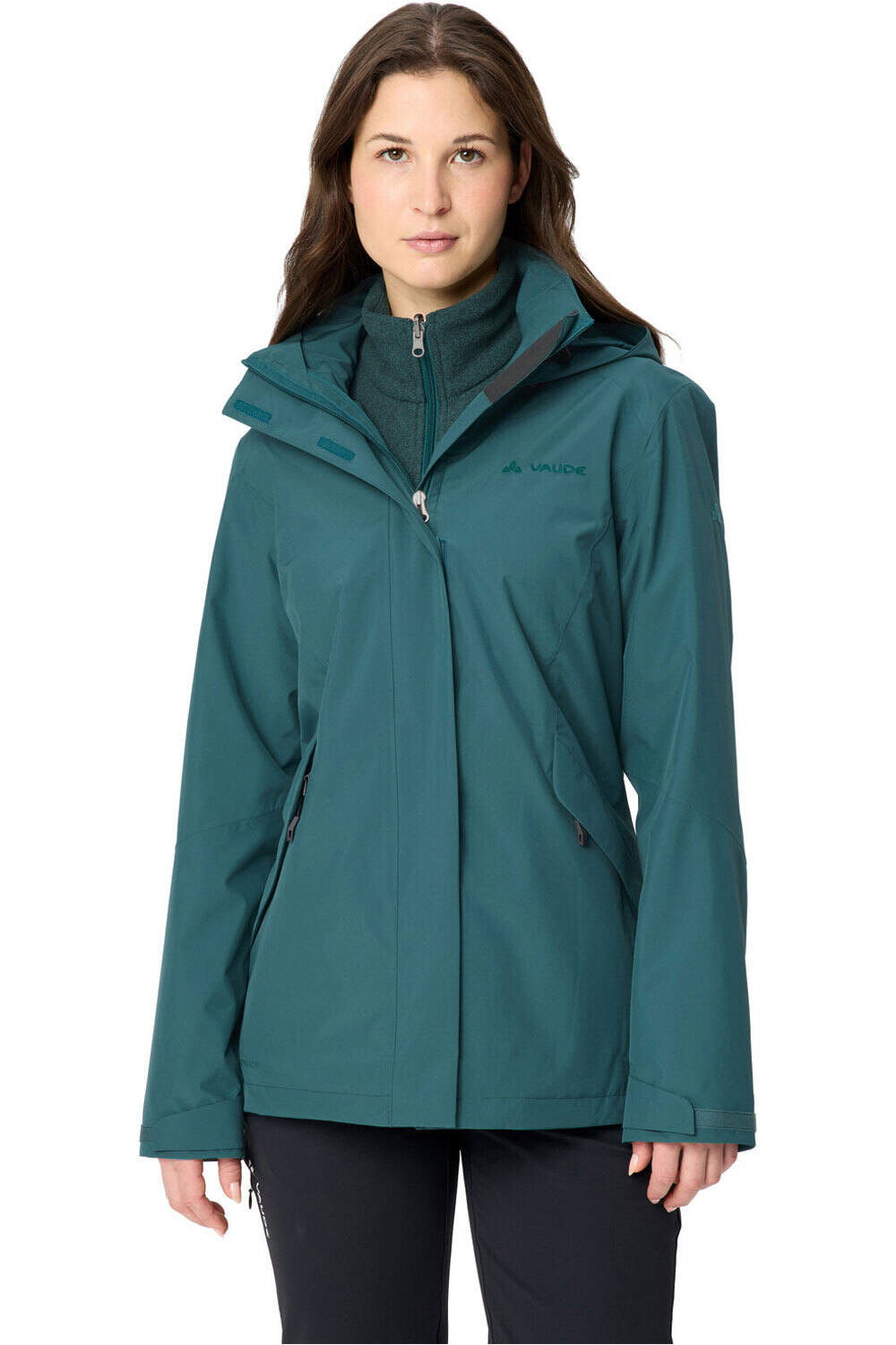 Vaude chaqueta impermeable insulada mujer Women's Rosemoor 3in1 Jacket II vista frontal