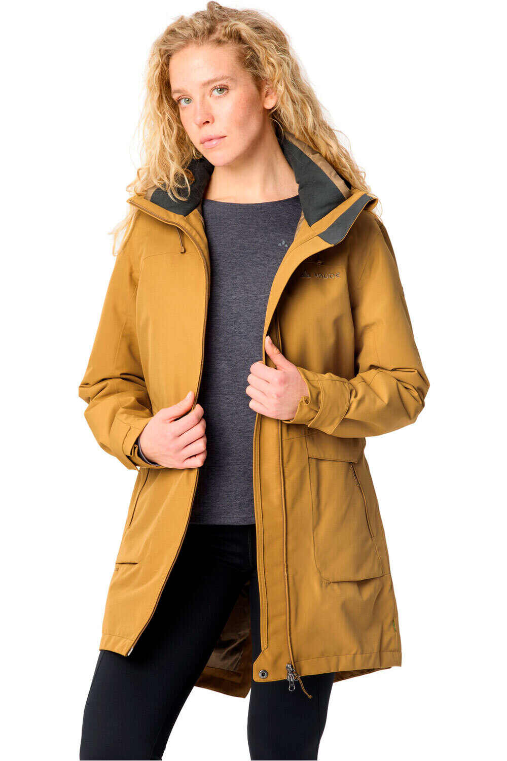 Vaude chaqueta impermeable insulada mujer Women's Skomer Winter Parka III vista detalle