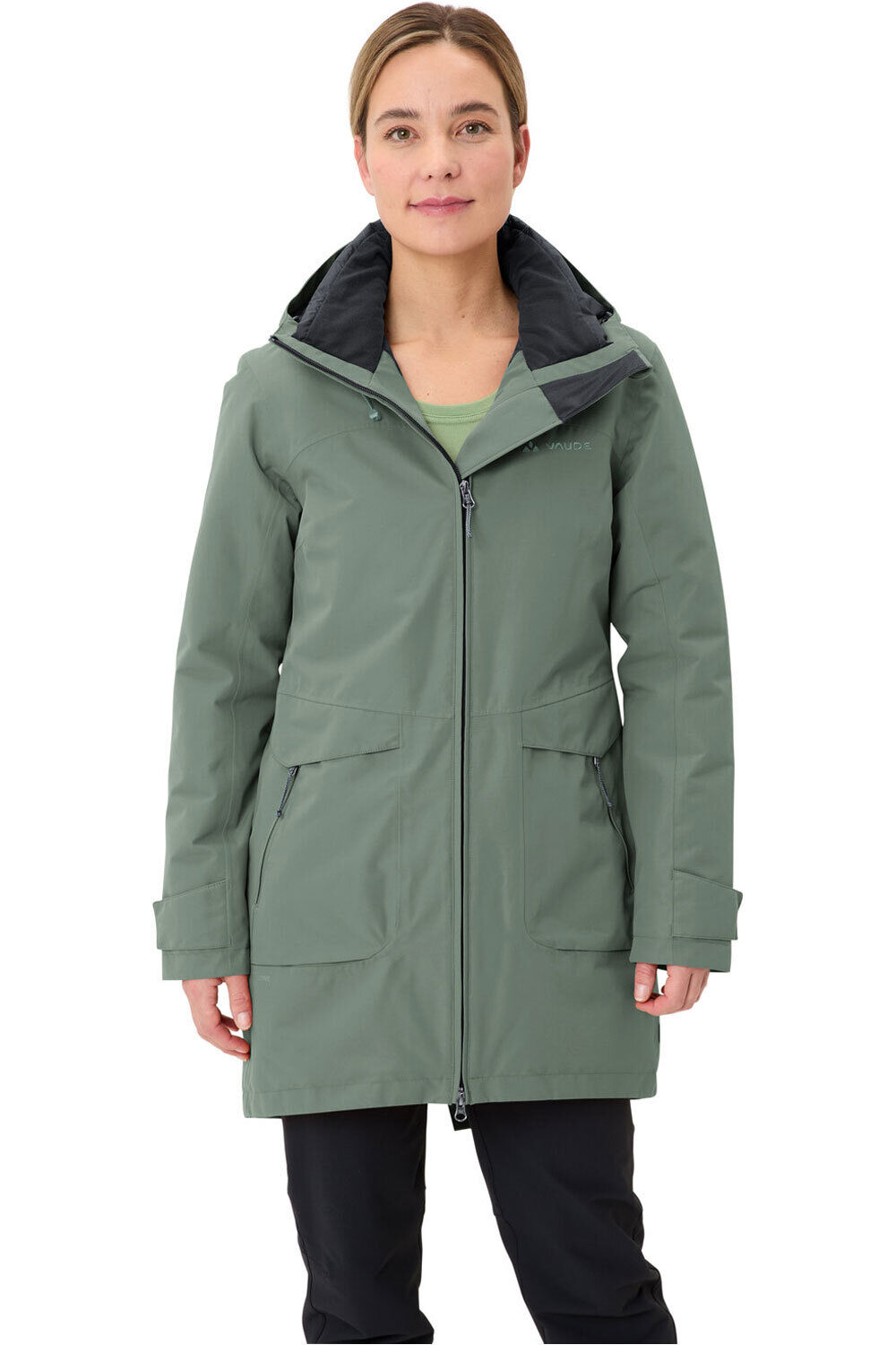 Vaude chaqueta impermeable insulada mujer Women's Skomer Winter Parka III vista frontal