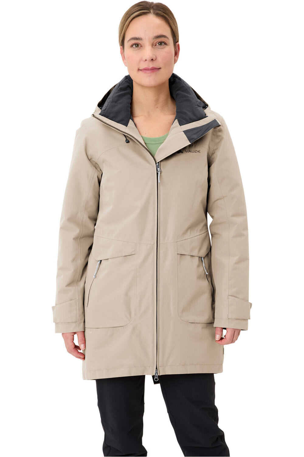 Vaude chaqueta impermeable insulada mujer Women's Skomer Winter Parka III vista frontal
