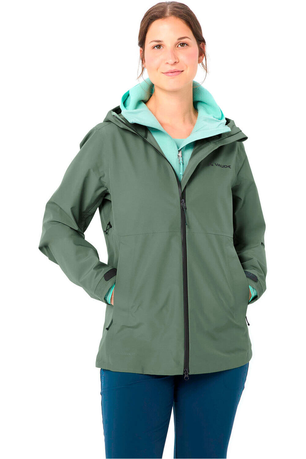 Vaude chaqueta impermeable mujer Women's Elope 3L Jacket vista detalle
