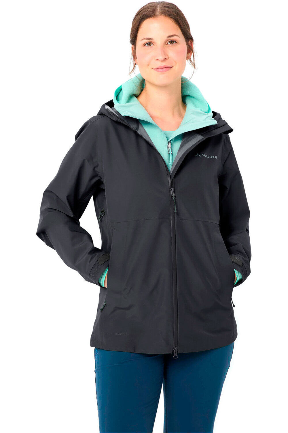 Vaude chaqueta impermeable mujer Women's Elope 3L Jacket vista detalle