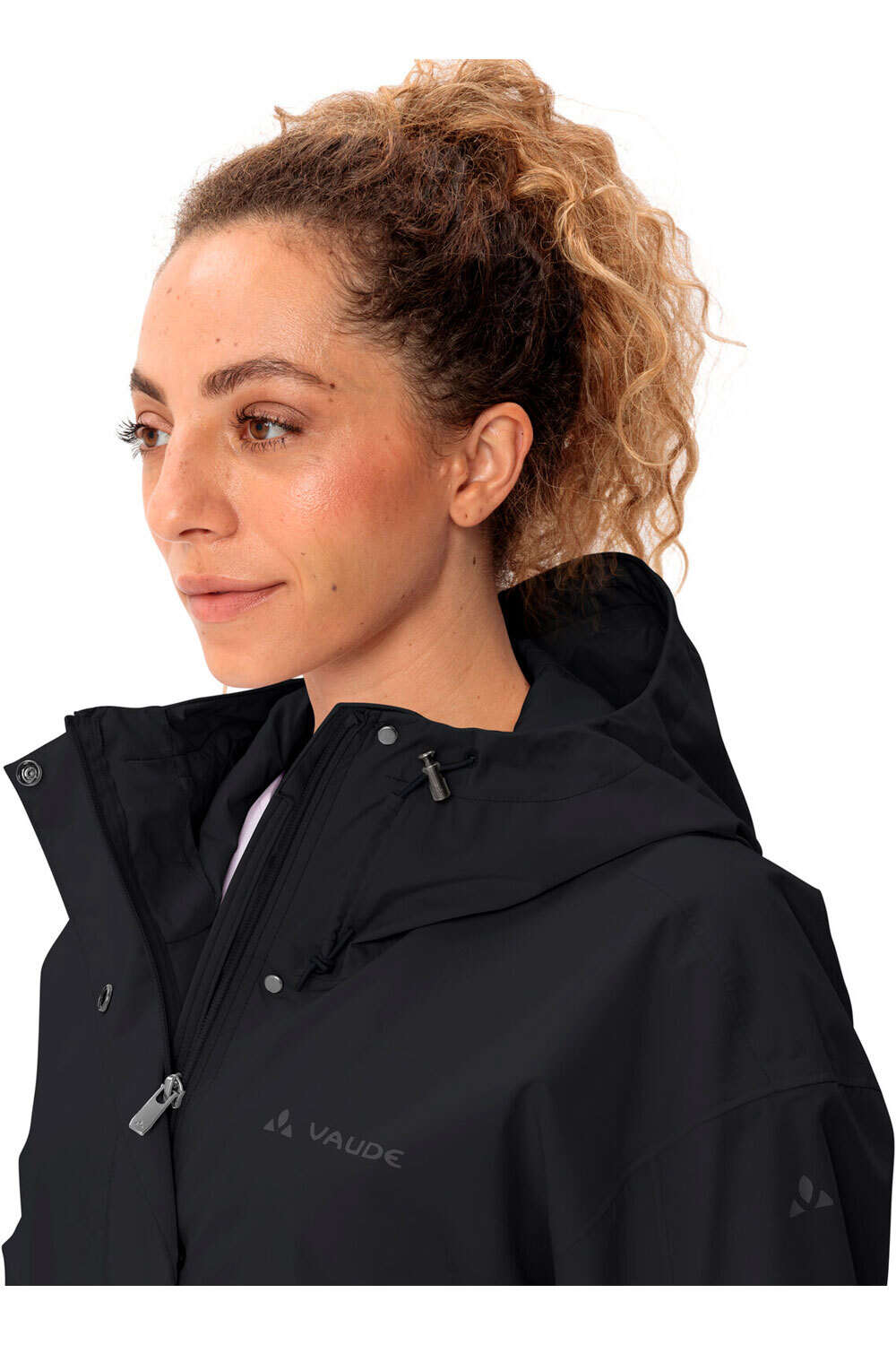 Vaude chaqueta impermeable mujer Women's Mineo Rain Jacket vista detalle