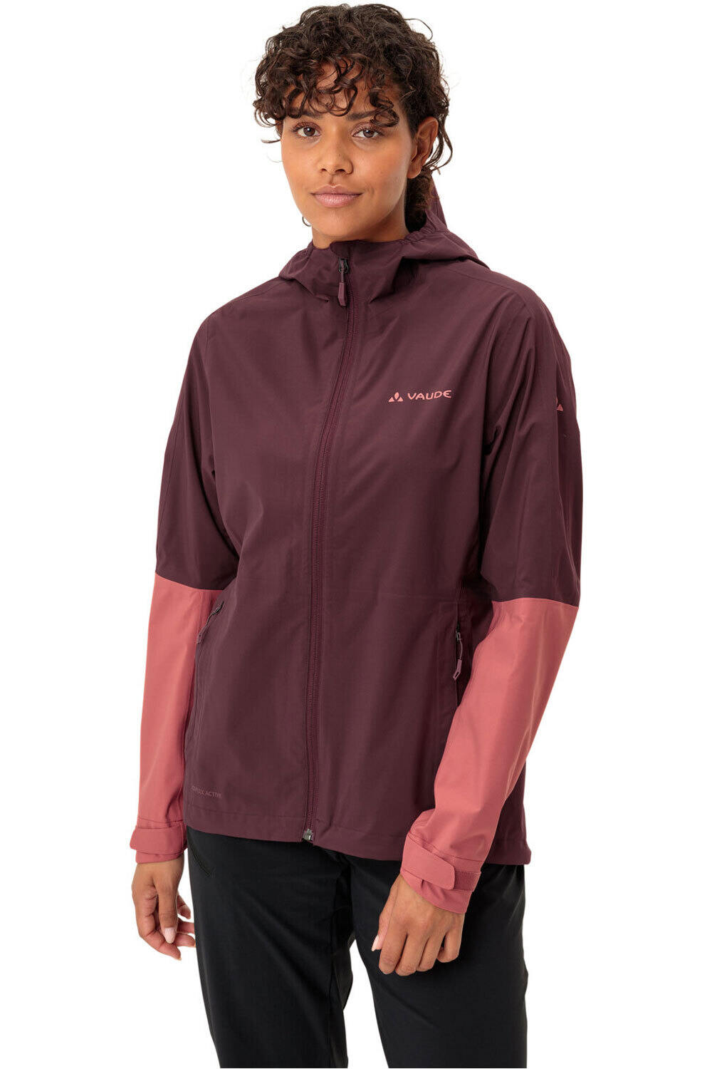 Vaude chaqueta impermeable mujer Women's Moab Rain Jacket II vista frontal