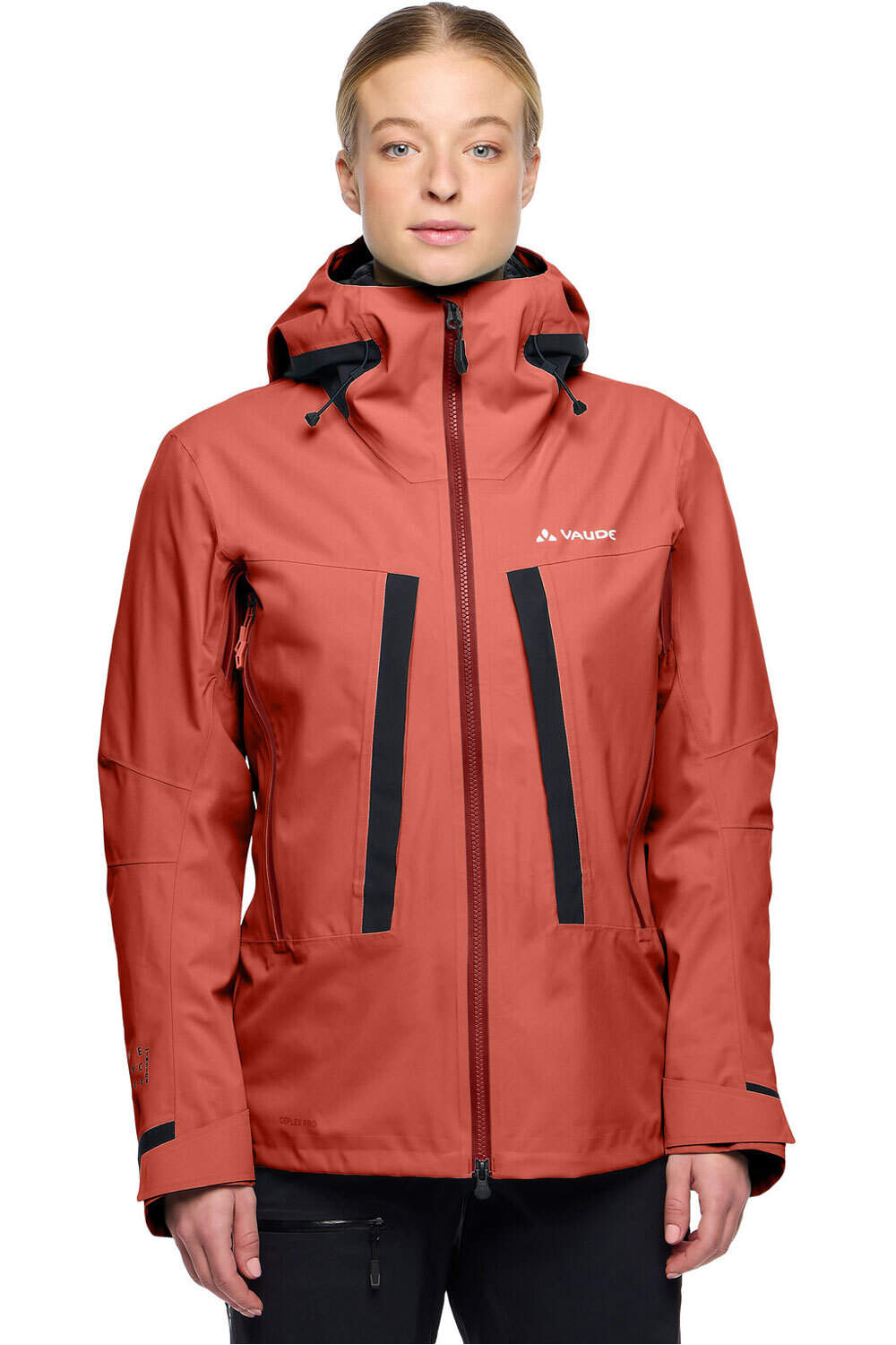 Vaude chaqueta impermeable mujer Women's Monviso 2,5L Jacket vista detalle