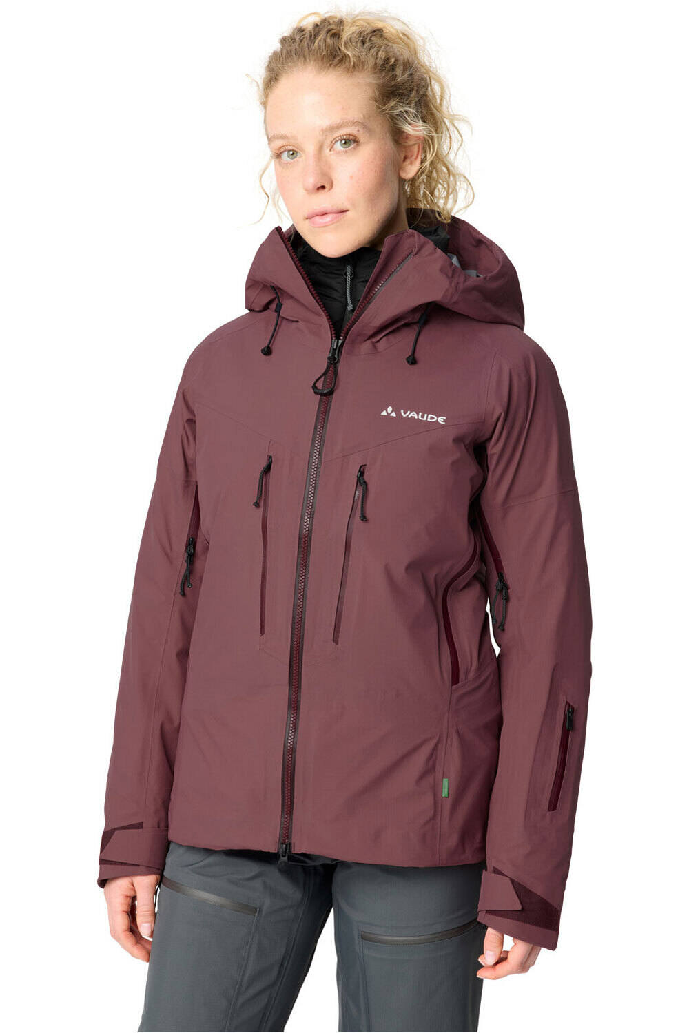 Vaude chaqueta impermeable mujer Women's Monviso 3L Jacket II vista detalle