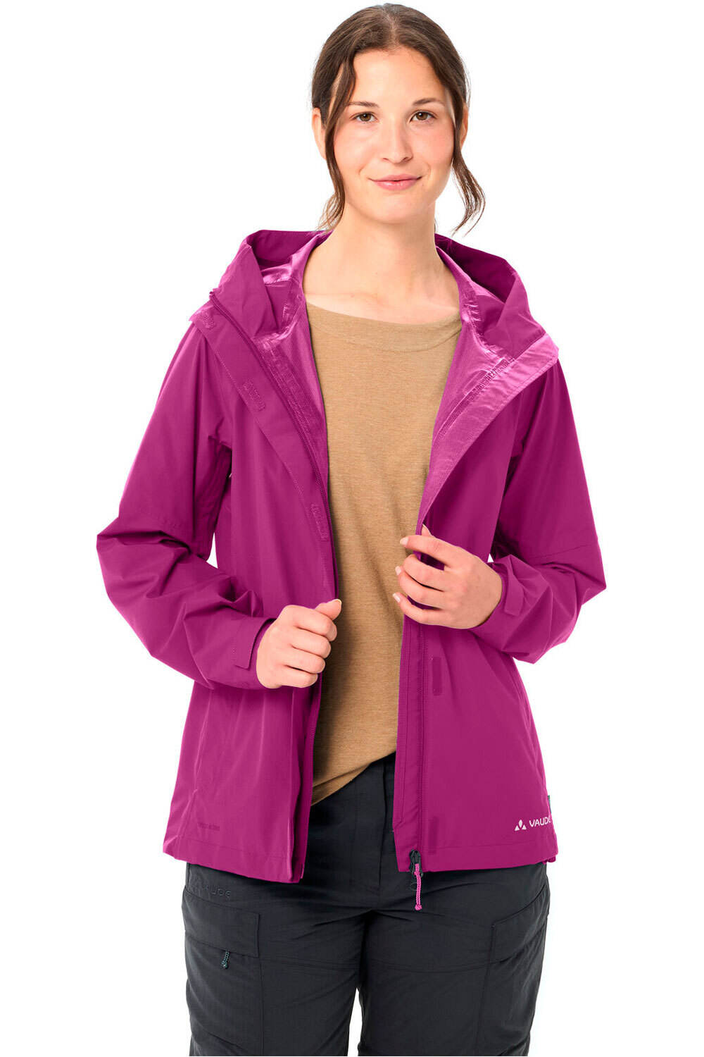 Vaude chaqueta impermeable mujer Women's Neyland 2.5L Jacket II vista detalle