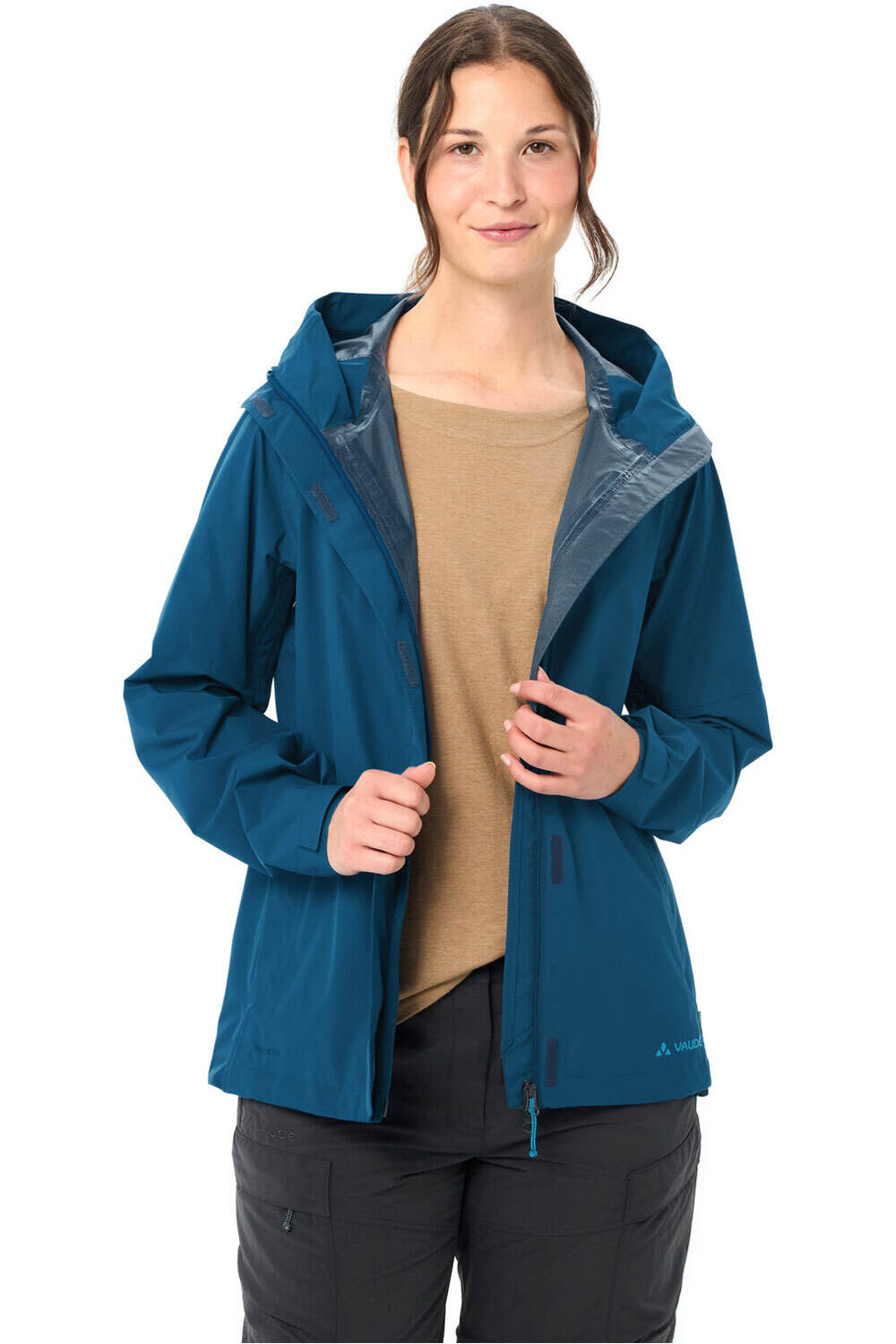Vaude chaqueta impermeable mujer Women's Neyland 2.5L Jacket II vista detalle