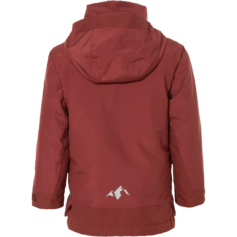 Vaude chaqueta impermeable niño Kids Casarea 3in1 Jacket II vista trasera