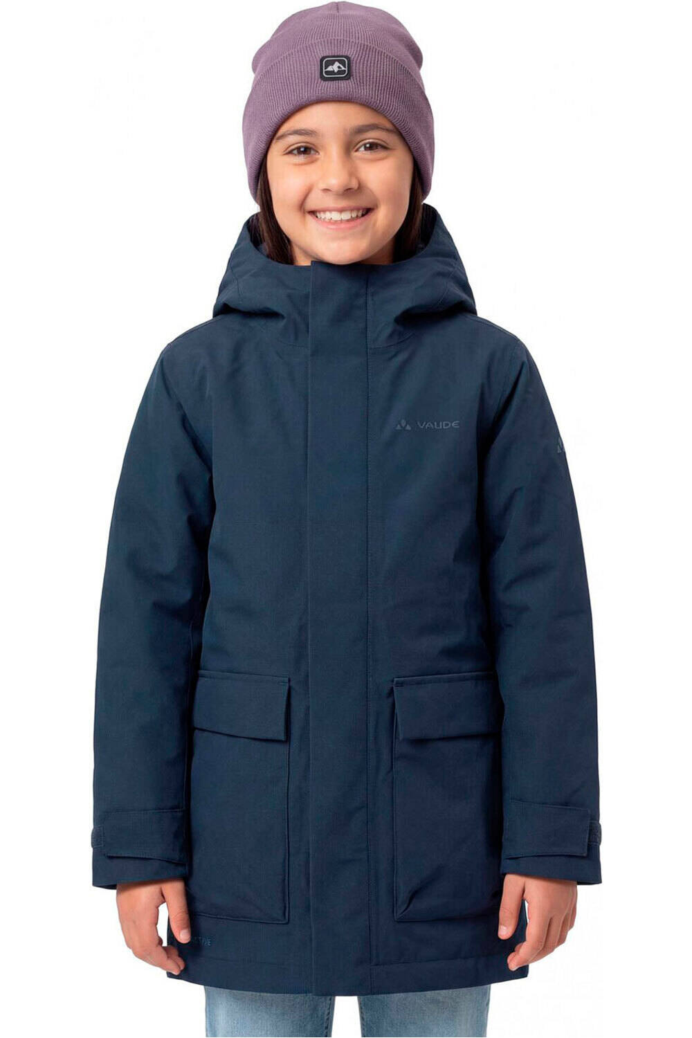Vaude chaqueta impermeable niño Kids Lulea 2L Padded Parka vista frontal