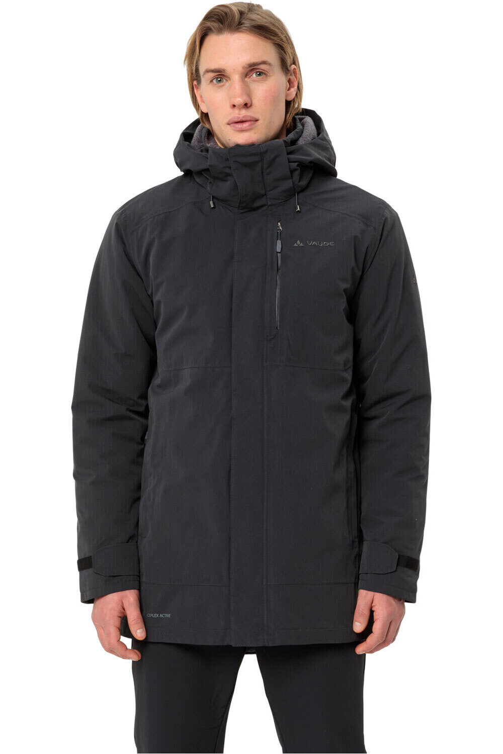 Vaude chaqueta outdoor hombre Men's Idris Wool Parka II vista frontal