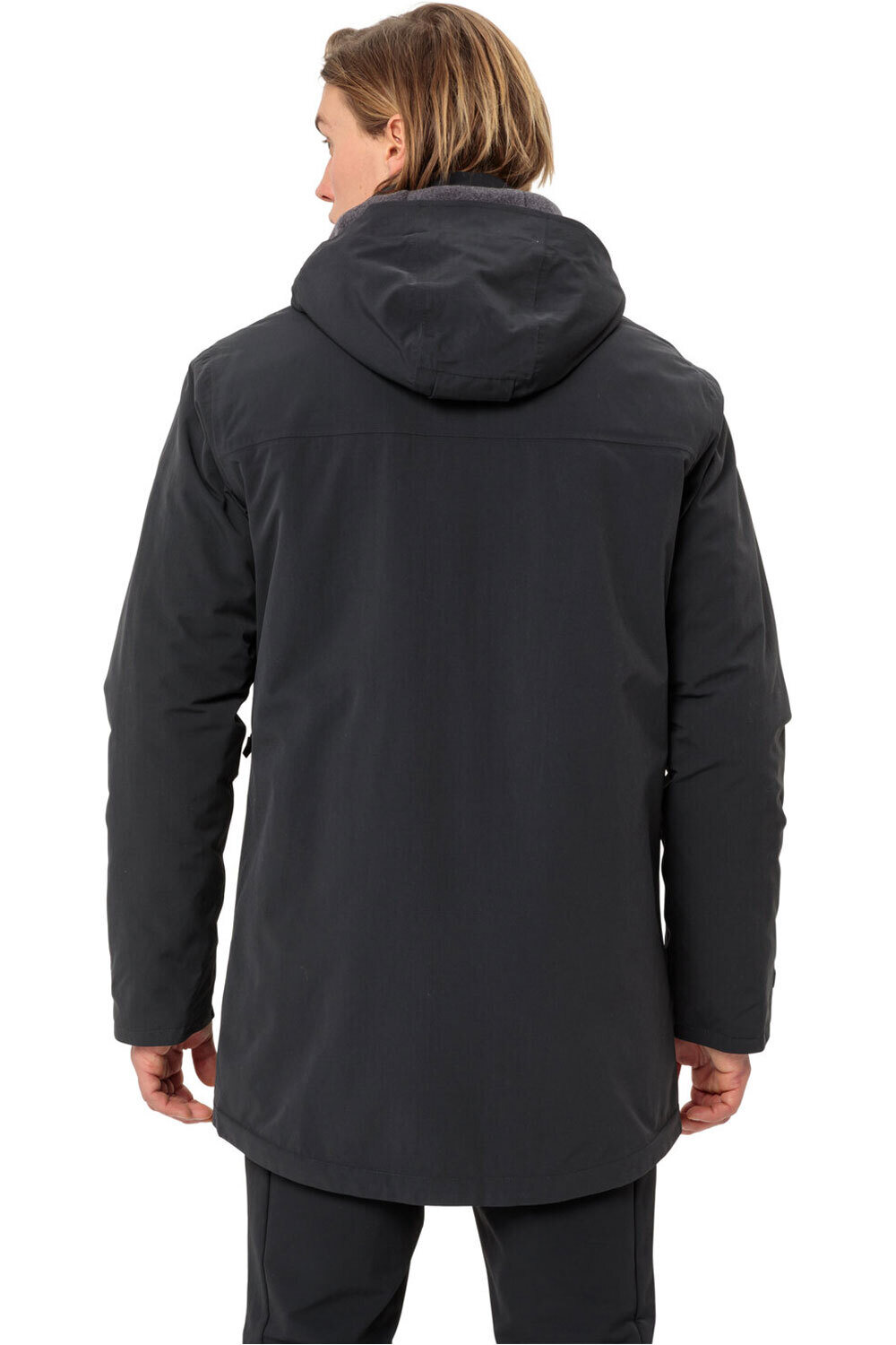 Vaude chaqueta outdoor hombre Men's Idris Wool Parka II vista trasera