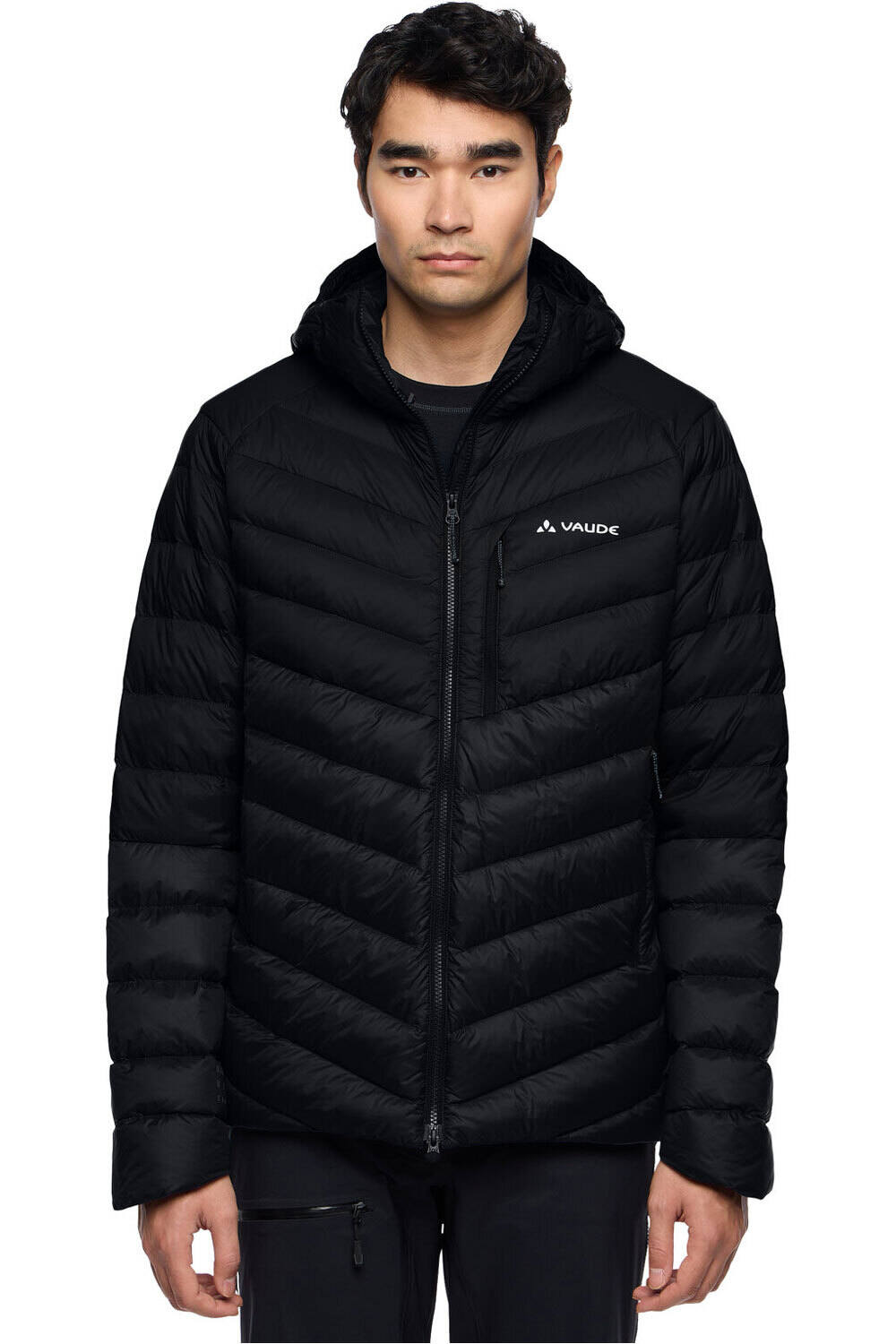 Vaude chaqueta outdoor hombre Men's Monviso Down Hooded Jacket vista detalle