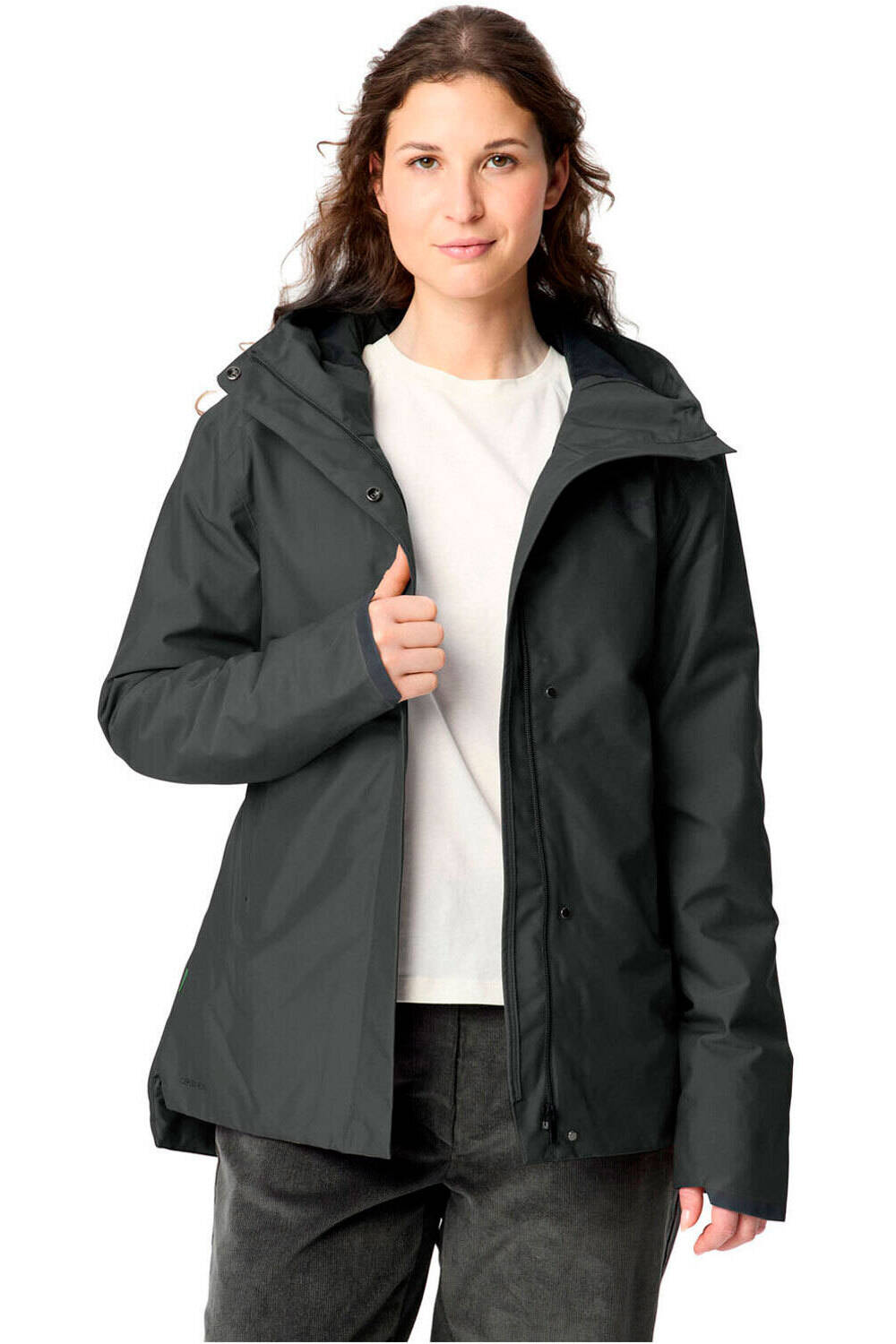 Vaude chaqueta outdoor mujer Women's Cyclist Warm Rain Jacket vista detalle