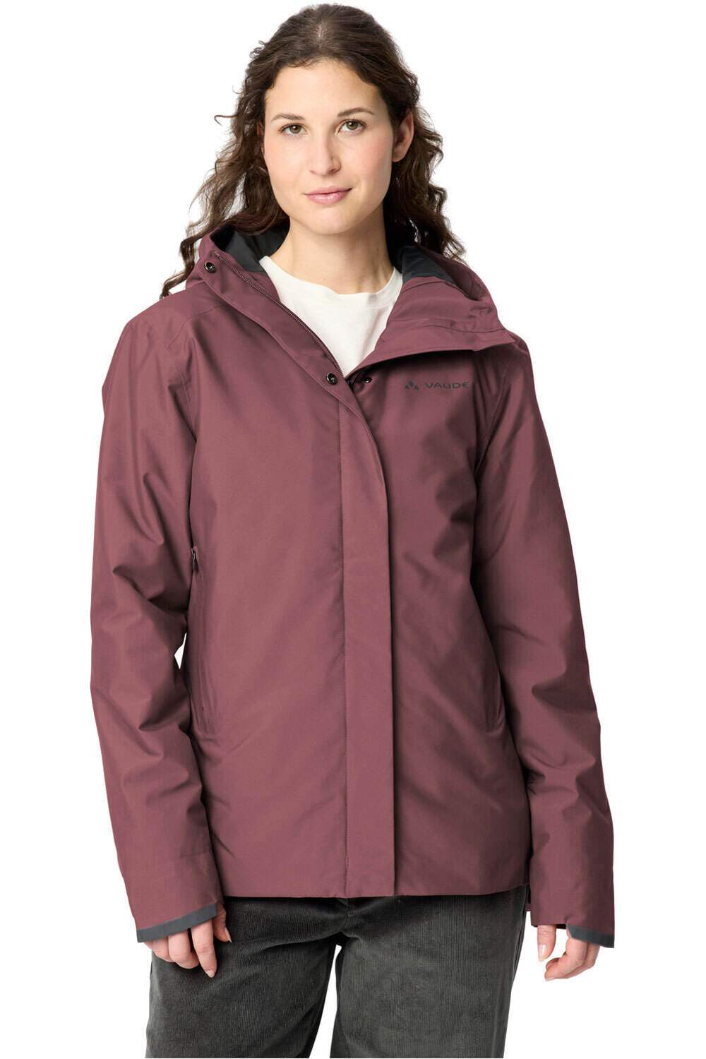 Vaude chaqueta outdoor mujer Women's Cyclist Warm Rain Jacket vista frontal