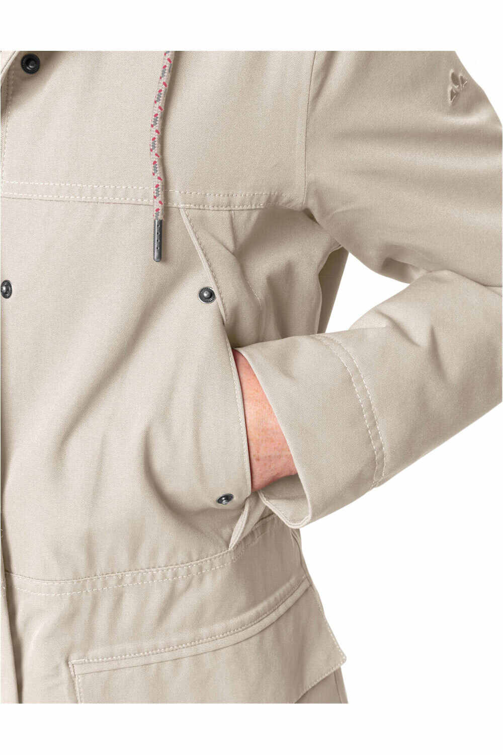 Vaude chaqueta outdoor mujer Women's Manukau Parka II vista detalle