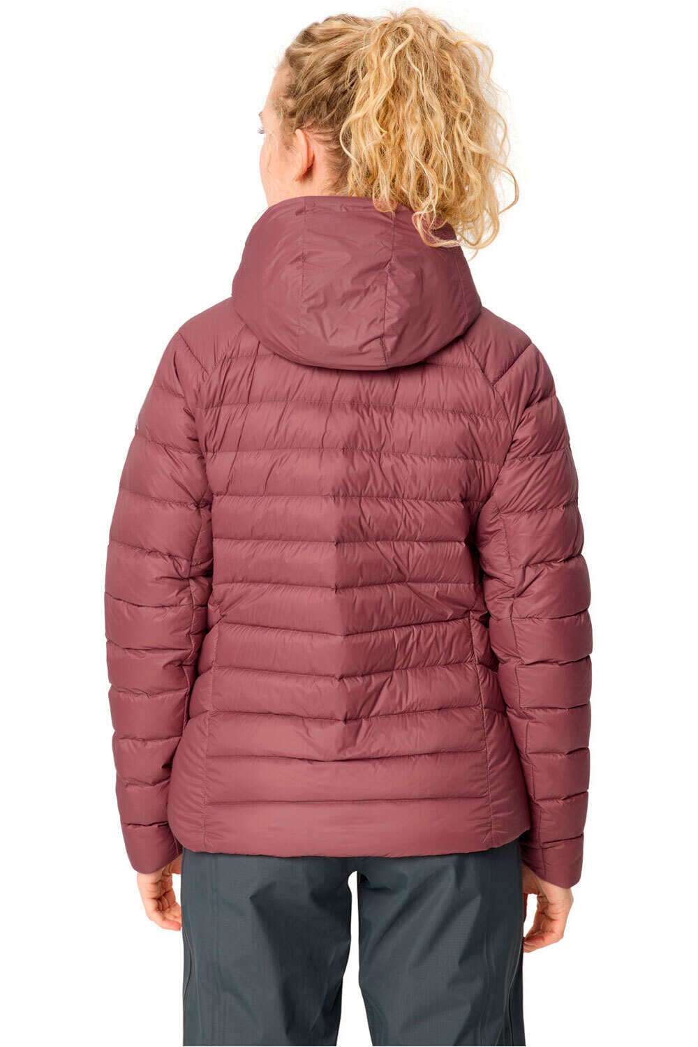 Vaude chaqueta outdoor mujer Women's Monviso Down Hooded Jacket vista trasera