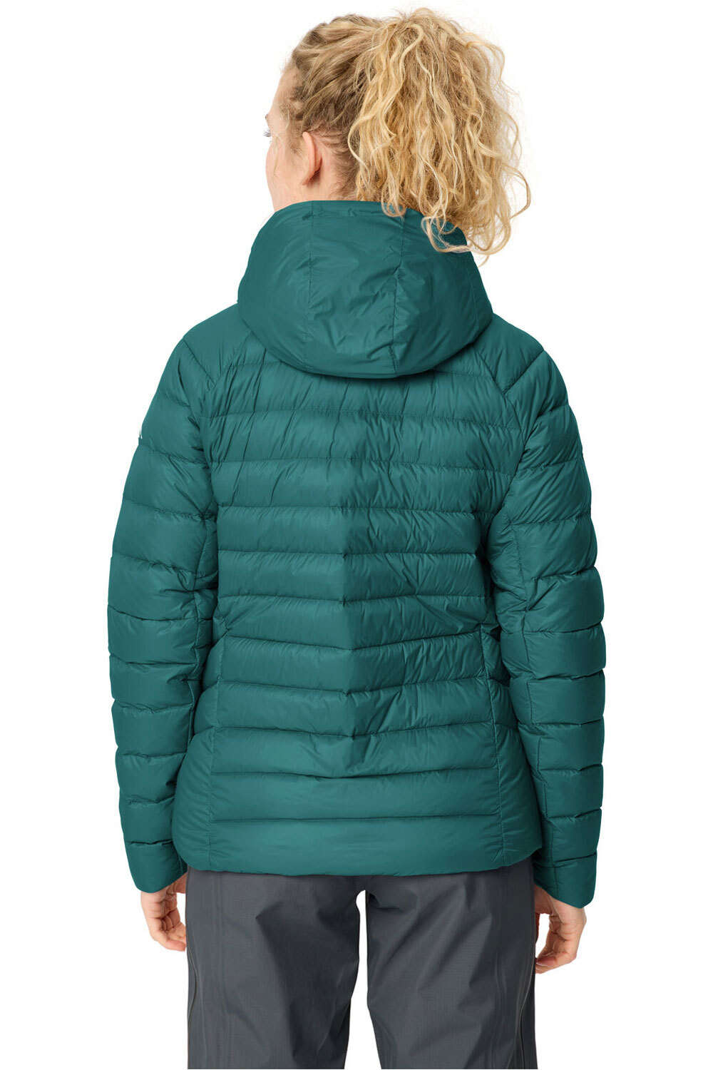 Vaude chaqueta outdoor mujer Women's Monviso Down Hooded Jacket vista trasera