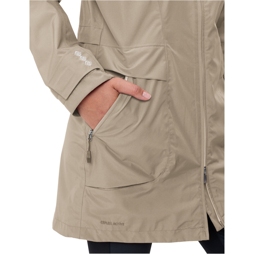 Vaude chaqueta outdoor mujer Women's Skomer Parka II vista detalle