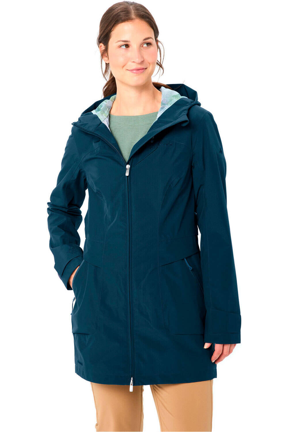 Vaude chaqueta outdoor mujer Women's Skomer Parka II vista detalle