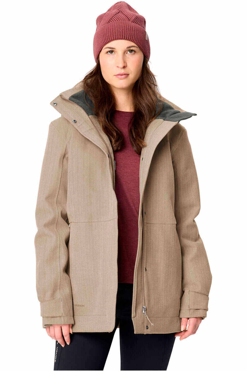 Vaude chaqueta outdoor mujer Women's Skomer Wool-Lined Jacket vista detalle
