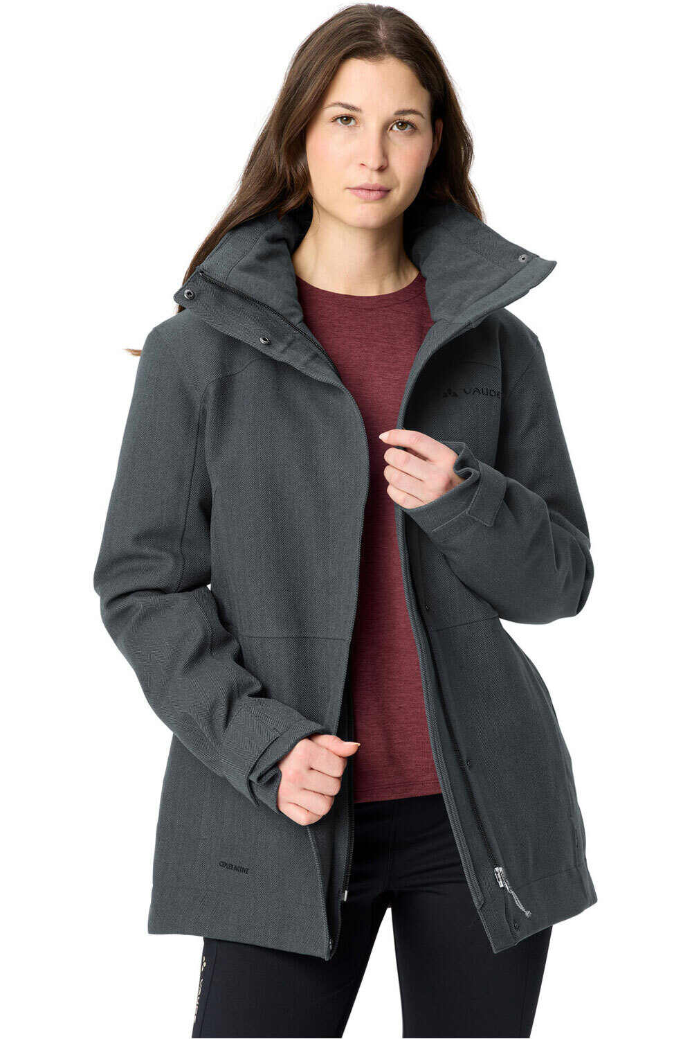 Vaude chaqueta outdoor mujer Women's Skomer Wool-Lined Jacket vista detalle
