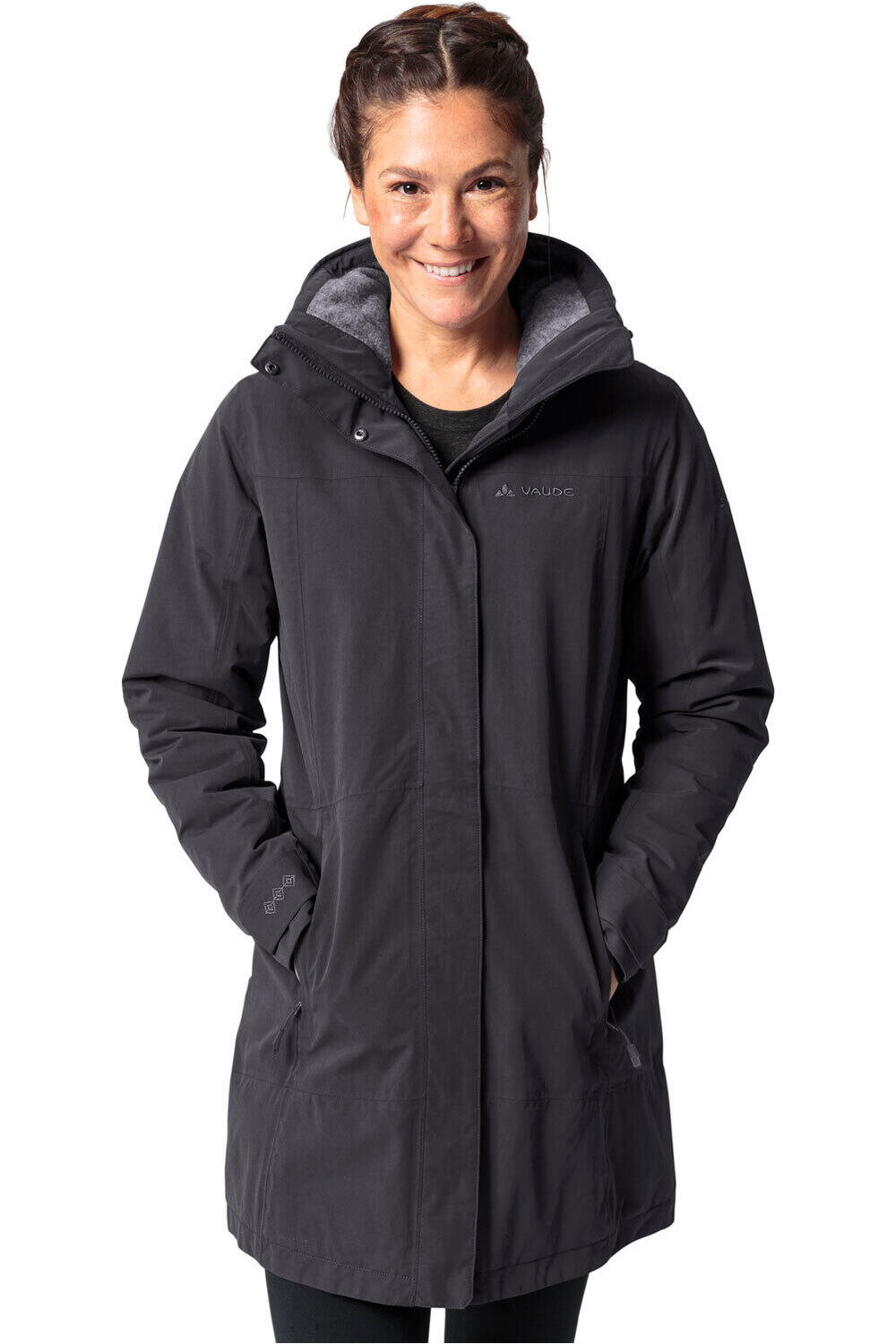 Vaude chaqueta outdoor mujer Women's Skomer Wool Parka II vista frontal